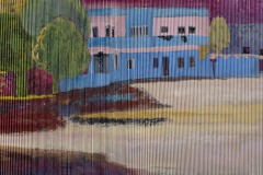 IsabelledeBorchgrave_Plisse_Blue_House_125cmX75cm