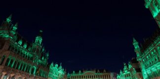 Saint Patrick’s Day: Belgium greener than ever and a virtual pub party SAINT PATRICKS DAY GRAND PLACE IN BRUSSels