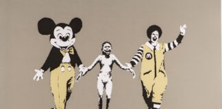 WHATS ON BELGIUM DEODATO ART_Banksy-Napalm-serigrafia_carta-47x70cm