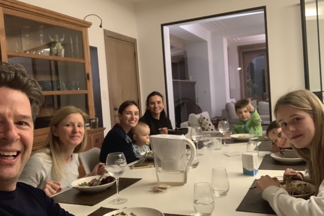 UKRAINE CRISIS Charity in Belgium First night with the Ukrainian family