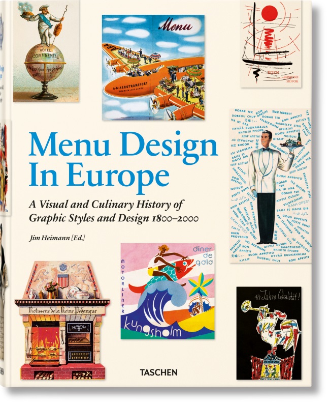 EUROPEAN FOOD BOOKS Menu Design in Europe cover