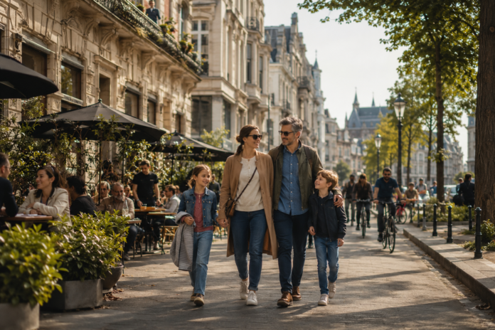 family in Belgium