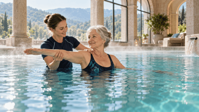 Gentle mobility in a European thermal spa