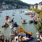 Bathtub regatta on the Meuse